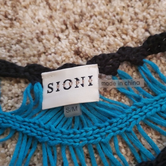 Awesome crochet multi colored cover up - Picture 2 of 5